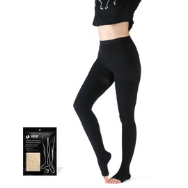 VARCOH Compression Socks for Women,Tights For Men & Women, Compression Stocking Best for DVT, Maternity, Pregnancy, Varicose Veins, Relief Shin Splints, Edema (XL,Black)