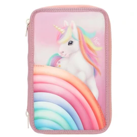 Depesche 13278 Ylvi 3 Compartment Pencil Case Colour Cloud, pink, Ylvi Color Cloud