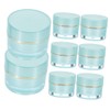PACKOVE 6pcs Acrylic Cream Storage Containers with Lids Portable Travel