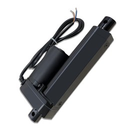 Aflle Racing 4" Inch (100mm) Stroke 12V Electric Linear Actuator 225lbs (1000N) Load Capacity 10mm/s IP55 Waterproof Black Aluminum