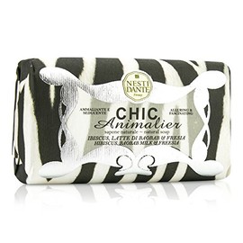 Saponeria Nesti Firenze: "Chic Animalier White" Perfumed Soap 250g 8.8oz [ Italian Import ]