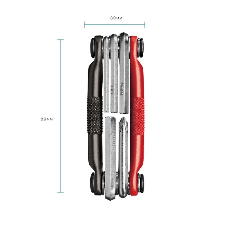 クランクブラザーズ(CRANK BROTHERS) 自転車用携帯ツール MULTI-5(マルチ-5) 5機能 ブラック/レッド
