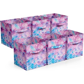Unbranded 11 Inch Fabric Storage Cube Organizer, Set of 6 Foldable Storage Bins NEW