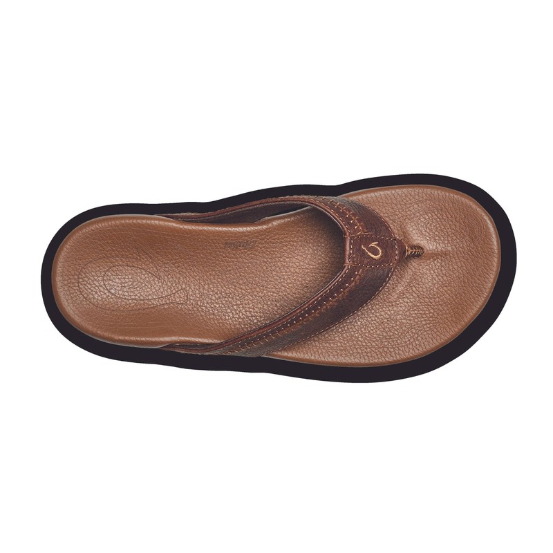 OLUKAI Men's Hiapo, Dark Java/Toffee, 13 D US