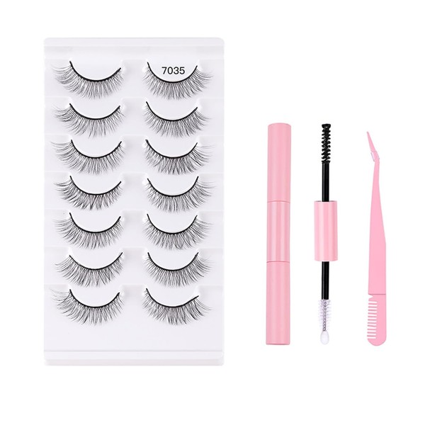 FAIRYGATE B5320 False Eyelashes Extensions Cat Eye Short 7 Pairs