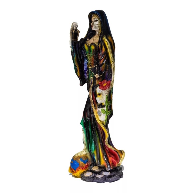 Imagen De Resina Santa Muerte Reencarnada 55 Cm