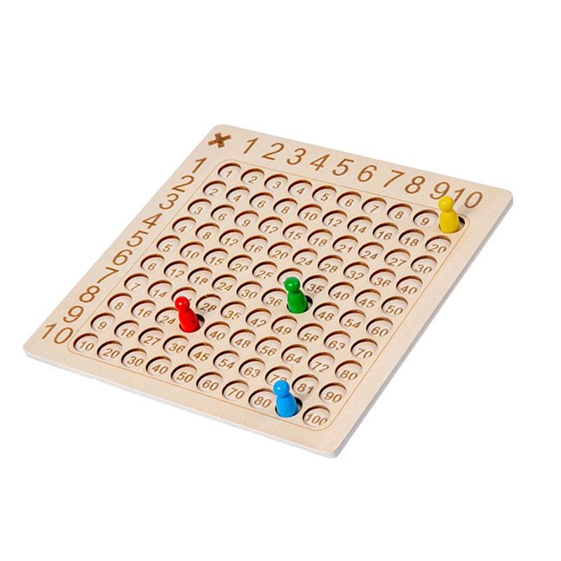 Multiplication Board Game Wooden Early Learning Educational Brain Development Math
