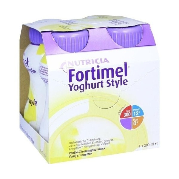Fortimel Yogurt Style Vanilla Lemon Flavor 4X200 ml