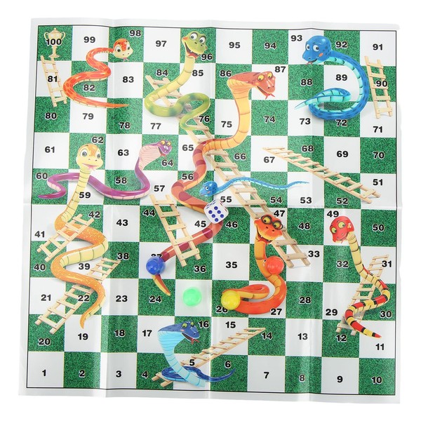 Airshi Snake Flying Chess Game Portable Ladder Board Brain Game