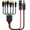 Leehitech 1M/3.28FT 6 in 1 Solar Panel Charging Cable, 16AWG
