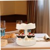 KOMBIUDA Rotary Dessert Machine Sushi Serving Plate Cupcake Stand Tower