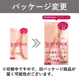 Slim Walk Compression Stockings Beautiful Legs Short Stockings S-M Pure Beige Compression Stockings AskDoctors Below-Knee Pants Style