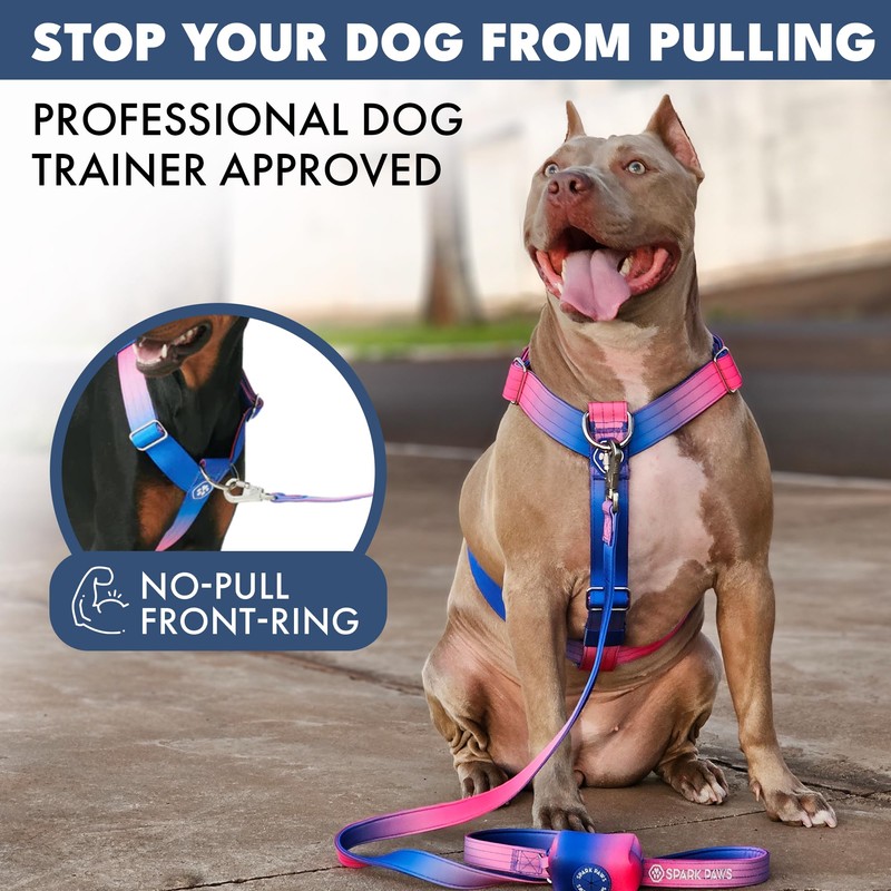 Spark Paws No Pull Dog Harness for Large Dogs, Heavy