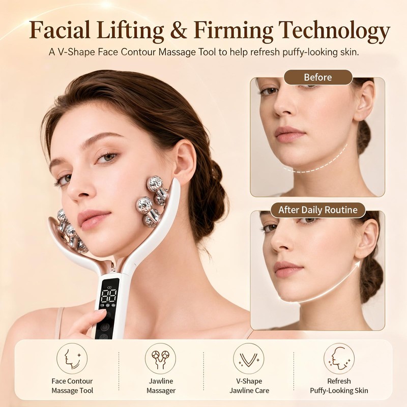 SZMDLX Face Massager, 9 Level EMS Face Lifting Device