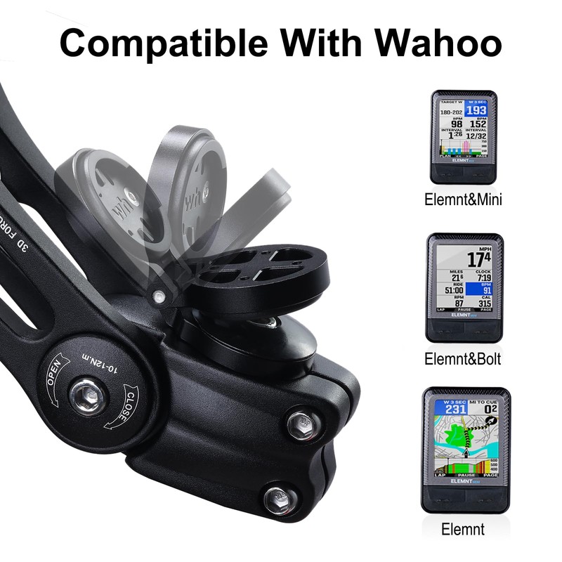KREMORV Adjustable Stem Mount Bike Computer Mount for Wahoo Elemnt