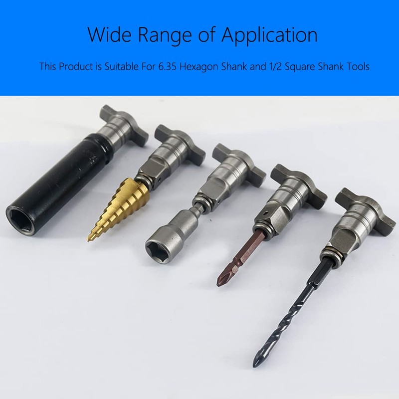 2 Pack 1/2‘’ Anvil Wrench Pin Converter Shaft Adapter for