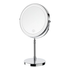 Deiovwxs Lighted Makeup Mirror 3000 mAh Rechargeable Double Sided Magnifying Mirror with