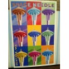 PHOTO POST CARD IN BRIGHT COLORS SPACE NEEDLE SEATTLE WASHINGTON