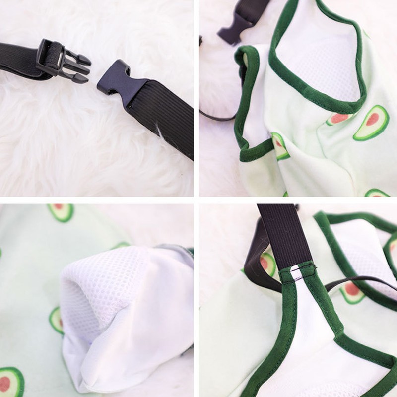 Dog Elbow Wounds Brace Thickened Soft Breathable Avocado Pattern Prevent