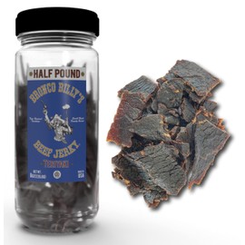 Bronco Billy's Beef Jerky Teriyaki Half Pound Jar