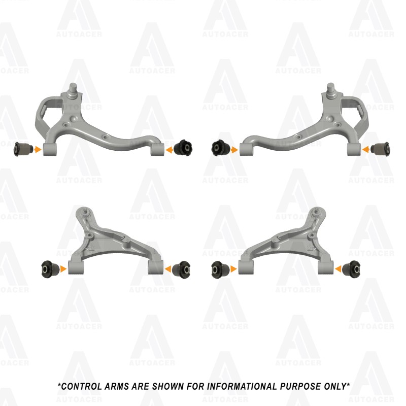 AUTOACER BUSHING KIT Front Upper & Lower Control Arm Bushing