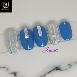 White Winter Handmade Nail Tips - Short Stiletto / 하얀겨울 수제네일팁 - 숏스틸레토