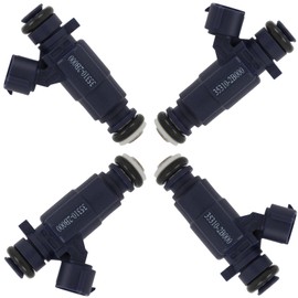 4 Holes fuel injector kit - Compatible with 2010 for Kia Soul 2011 for Kia Soul fuel injectors OE FJ1108 353102B000 35310-2B000 842-12407 0280157174 4Pcs