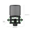 Plastic Microphone Shock Mount Anti-vibration Mic Holder Stand with Metal