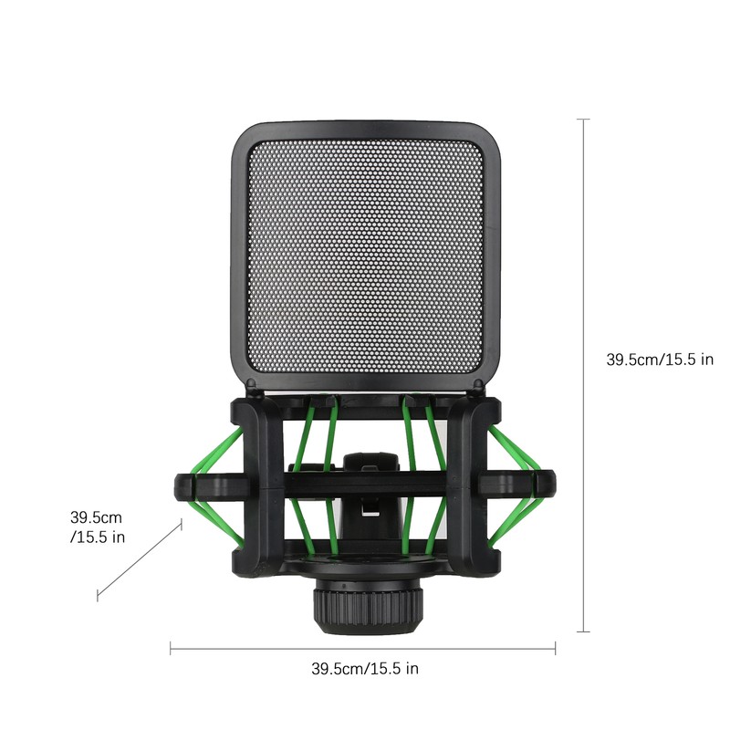 Plastic Microphone Shock Mount Anti-vibration Mic Holder Stand with Metal