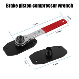 Adunsiaoto Brake Caliper Ratchet Tool, Brake Caliper Compression Tool, Car Ratchet Brake Caliper, Piston Spreader Press Tool, Piston Spreader for Car Repair Tool (Red)