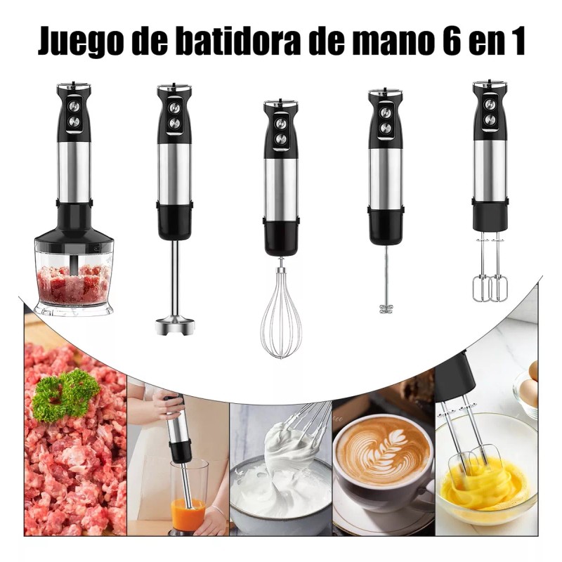 Bendi Batidora De Inmersion Multifuncion Alta Potencia 6 En1 800w