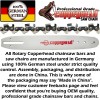 For STIHL COPPERHEAD 20" BAR, PRO SEMI-CHISEL SAW CHAIN &