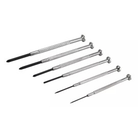 Santul Desarmadores Para Joyero Mango Metálico 6 Pz 7113 Santul