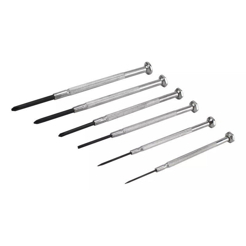 Santul Desarmadores Para Joyero Mango Metálico 6 Pz 7113 Santul
