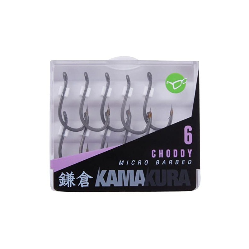 Korda Kamakura Choddy Hooks - Barbless Size 8 | Ultra-Sharp