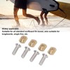 4 Sets Surfboard Screw Plate Copper Seawater Erosion Resistant Fins