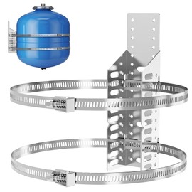 ZhouDaShu Expansion Tank Mounting Bracket for Hot Water Heater,Thermal Expansion Tank Holder with 2 Earthquake Straps,Support 5-Gallon Hot Water Tanks up to 13 inches in Diameter-1 Set