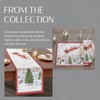Elrene Home Fashions Santa’s Snowy Sleighride Fabric Tablecloth, 60" x