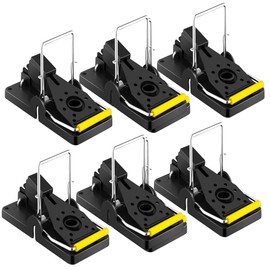 XARK Reusable Mouse Trap, 12 Pack Heavy Duty Reusable Snap Traps that Kill Instantly High Sensitive Mice Catcher UK Safe and Effective Rodent Trap for Indoors and Outdoors Easy Setup & Clean (12 Pack)