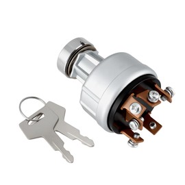 ECSiNG 6-Pin Ignition Switch with 2 Keys Compatible with Takeuchi Excavators TB125 TB135 TB145 TB175 TB228 TB235 TB250 Replace 1700100023 1700100052