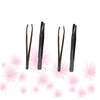 OATIPHO 4Pcs Stainless Steel Eyebrow Clamp Makeup Accessories for Eyebrow