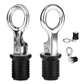 2 Pack Lawn Roller Drain Plugs, 1-1/4" Stainless Steel Yard Boating Boat Roller Replacement Plugs Compatible with Agri-Fab 45-0604 & 45-0610 for Easy Filling and Draining