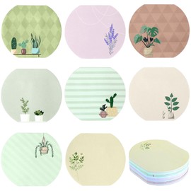 400Sheets Plant Sticky Notes Cute, Spring Theme Note Pads, Fishbowl Shape Funny Sticky Notes Set, Aesthetic Leaf Succulent Note Pads for School Office Work Supplies (50 Sheets Per Pad)