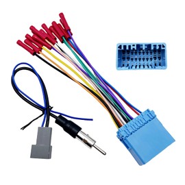 20Pin Car Radio Wiring Harness for Honda 1998-2010 Acura 1999-2008 with Radio Antenna Adapter Aftermarket Car Stereo Wiring Harness Connector for Accord Civic CR-V Radio Stereo Harness Cable