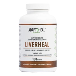 ADAPTOHEAL Liver Supplement – Clean, Detox and Repair Formula, Herbal Liver Support Supplement with Milk Thistle (180 Capsules)