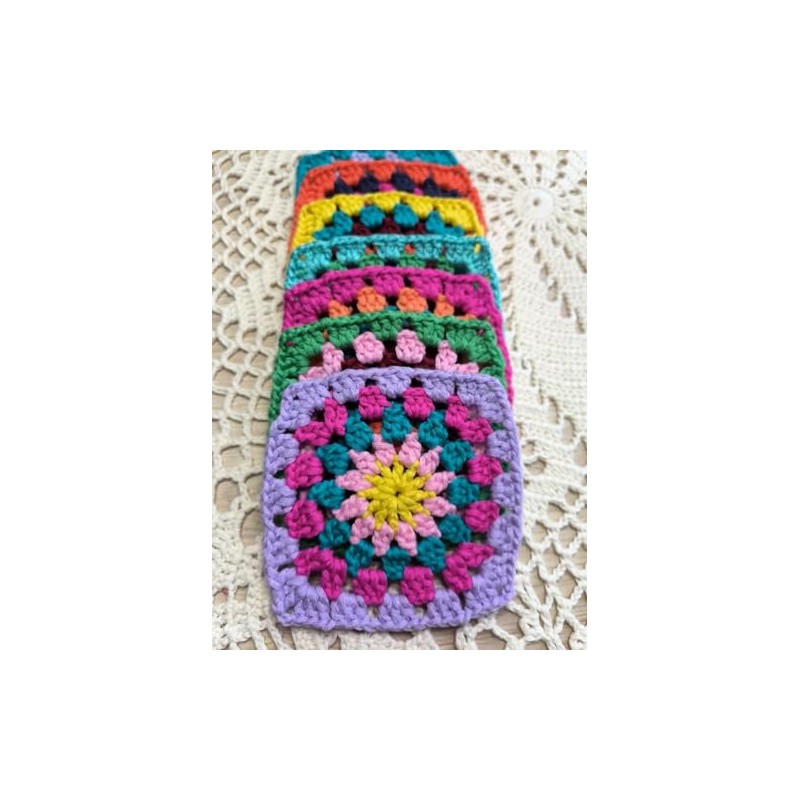 Crochet Granny Square Doily Appliques Embellishments, Scrap Booking, Small Wedding