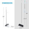 Stand Up Dustpan and Broom Set 50” Long Handle Broom