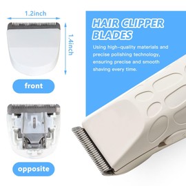 2Pcs Replacement Clipper Blade Compatible for Wahl Peanut Clipper Trimmer 8685, 8655, 8663, 8685-1701 by Acupress