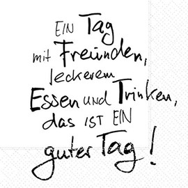 Food Napkins Birthday Celebration Drinking Friends Pack of 20 3-Ply 33 x 33 cm