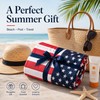 American Flag Beach Towel for Summer Travel – Quick-Dry Soft